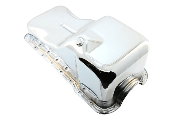 Steel Oil Pan Fits 1969-81 Ford SB 351W Windsor - Stock Capacity – Chrome
