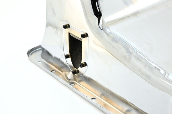 STEEL 1983-93 FORD OIL PAN MUSTANG 351W 5.8L - CHROME