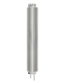 ALUMINUM UNIVERSAL 17' FINNED  RADIATOR OVERFLOW TANK - SILVER