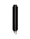 ALUMINUM UNIVERSAL 13' FINNED  RADIATOR OVERFLOW TANK - BLACK