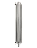 ALUMINUM UNIVERSAL 17' FINNED  RADIATOR OVERFLOW TANK - SILVER