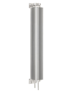 ALUMINUM UNIVERSAL 17' FINNED  RADIATOR OVERFLOW TANK - SILVER