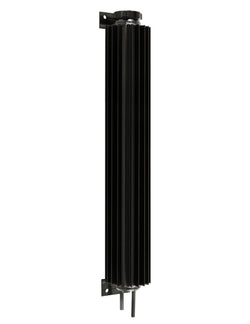 ALUMINUM UNIVERSAL 17' FINNED  RADIATOR OVERFLOW TANK - BLACK