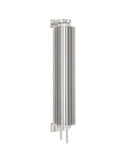 ALUMINUM UNIVERSAL 13' FINNED  RADIATOR OVERFLOW TANK - SILVER