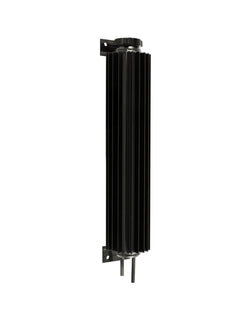 ALUMINUM UNIVERSAL 13' FINNED  RADIATOR OVERFLOW TANK - BLACK