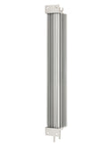 ALUMINUM UNIVERSAL 17' FINNED  RADIATOR OVERFLOW TANK - SILVER