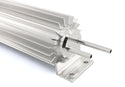 ALUMINUM UNIVERSAL 17' FINNED  RADIATOR OVERFLOW TANK - SILVER