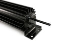 ALUMINUM UNIVERSAL 17' FINNED  RADIATOR OVERFLOW TANK - BLACK
