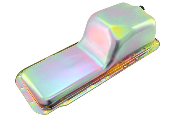 Steel Oil Pan Fits 1967–1987 Dodge Ram Truck Mopar Big Block 361 383 400 413 426 440 Rear Sump - Zinc-Plated