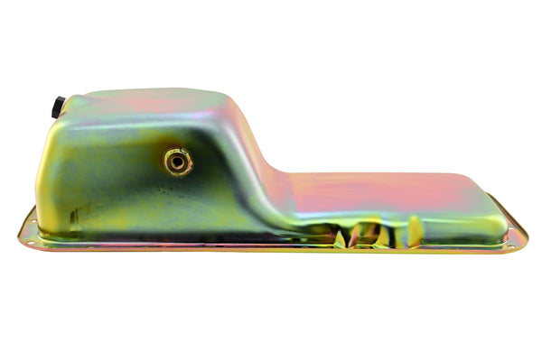 Steel Oil Pan Fits 1967–1987 Dodge Ram Truck Mopar Big Block 361 383 400 413 426 440 Rear Sump - Zinc-Plated