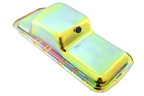Steel Oil Pan Fits 1966–1972 B-Body & 1970–1974 E-Body Chrysler/Mopar Big Block B/RB 361-383-400-413-426W-440 - 5-Quart, Center Sump – Zinc-Plated