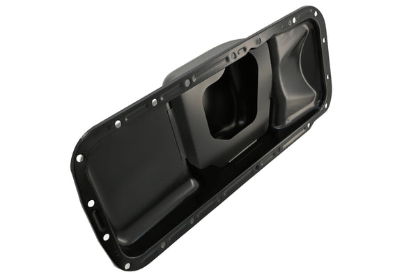 Steel Oil Pan Fits 1966–1972 B-Body & 1970–1974 E-Body Chrysler/Mopar Big Block B/RB 361-383-400-413-426W-440 - 5-Quart, Center Sump – Black