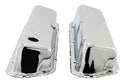 Steel Valve Covers Fits 1986–95 Ford 302 5.0L Fox‑Body Mustang – Smooth – 1 Hole & 1 No‑Hole – Chrome