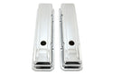Steel Short Valve Covers – Fits 1958–86 Chevy SB 283-400 – Smooth – Chrome