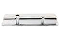 Steel Short Valve Covers – Fits 1958–86 Chevy SB 283-400 – Smooth – Chrome