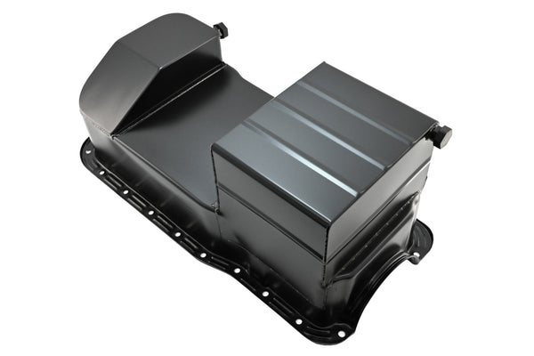 Ford Mustang 351W Racing Oil Pan 1979–1993 Dual Sump 7‑Qt Black Finish