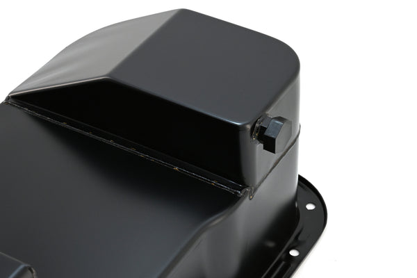 Ford Mustang 351W Racing Oil Pan 1979–1993 Dual Sump 7‑Qt Black Finish