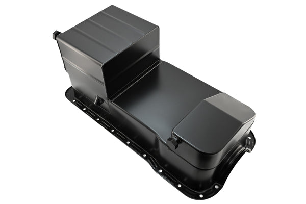 Ford Mustang 351W Racing Oil Pan 1979–1993 Dual Sump 7‑Qt Black Finish