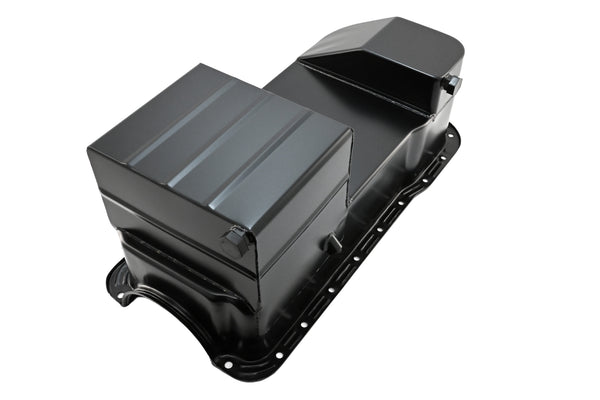 Ford Mustang 351W Racing Oil Pan 1979–1993 Dual Sump 7‑Qt Black Finish