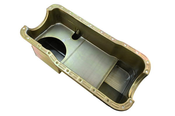 Ford Mustang 351W Racing Oil Pan 1979–1993 Dual Sump 7‑Qt Zinc
