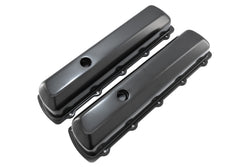 Steel Tall Valve Covers – Fits 1964–88 Oldsmobile 330-455 V8 – 2 Hole – Black