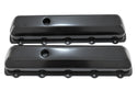 Tall Steel Valve Covers – Fits 1964–88 Oldsmobile 330, 350, 400, 425, 455 V8 Engines – Smooth Top- Black