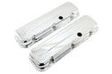 Steel Short Valve Covers – Fits 1965–95 Chevy BB 396-427-454-502 – 1 Hole – Chrome