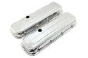Steel Short Valve Covers Fits 1965–1995 Chevy BB 396‑427‑454‑502 – 454 Logo – Chrome