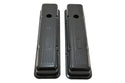 Steel Valve Covers for 1958–1986 Chevy Small Block 283-305-327-350 – Short Style – Stamped 350 Logo with Ball Mill – Black
