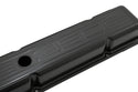 Steel Valve Covers for 1958–1986 Chevy Small Block 283-305-327-350 – Short Style – Stamped 350 Logo with Ball Mill – Black