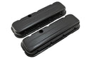 Steel Short Valve Covers – Fits 1965–95 Chevy BB 396-427-454-502 – 1 Hole – Black