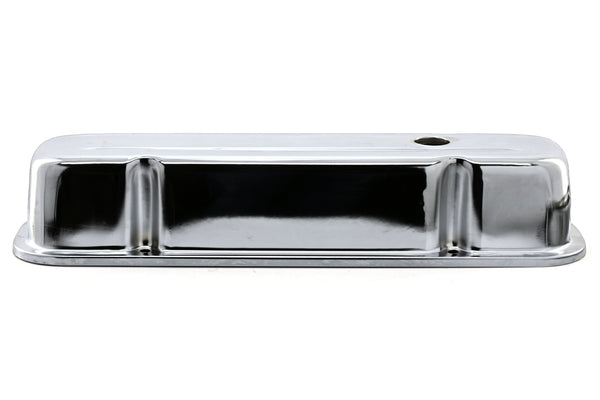 Steel Tall Valve Covers Fits 1959–1979 Pontiac V8 301‑455 – 1 Hole – Chrome