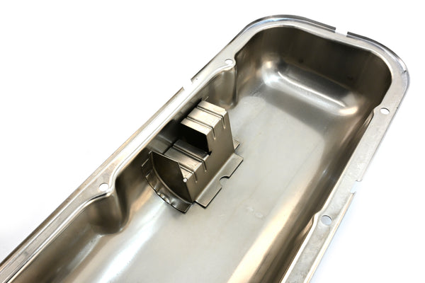 Steel OEM‑Style Short Valve Covers Fits 1965–1972 Chevy BB 396‑427‑454 – Recessed Corner – 1–2 Holes – Chrome