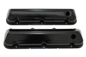 Steel Valve Covers Fits 1968–1997 Ford 429-460 Big Block Engines – Smooth – 1 Hole – Black