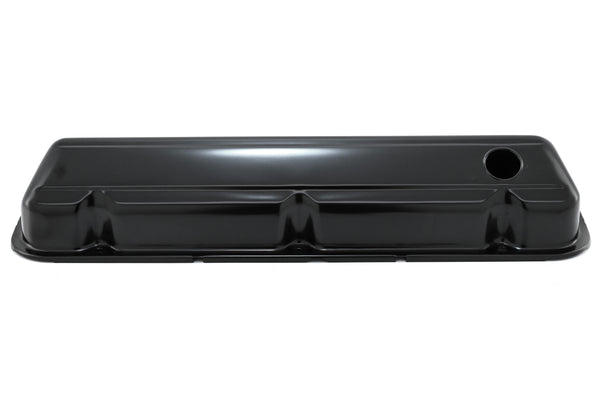 Steel Valve Covers Fits 1968–1997 Ford 429-460 Big Block Engines – Smooth – 1 Hole – Black