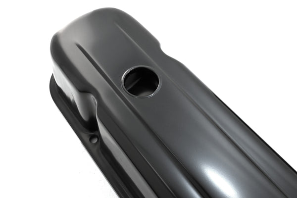 Steel Tall Valve Covers Fits 1959–1979 Pontiac V8 301‑455 – 1 Hole – EDP Black