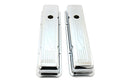 1958-86 CHEVY SMALL BLOCK 327 SHORT STEEL VALVE COVERS - CHROME W- 327 LOGO