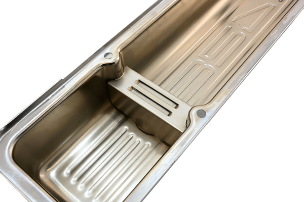 1958-86 CHEVY SMALL BLOCK 327 SHORT STEEL VALVE COVERS - CHROME W- 327 LOGO
