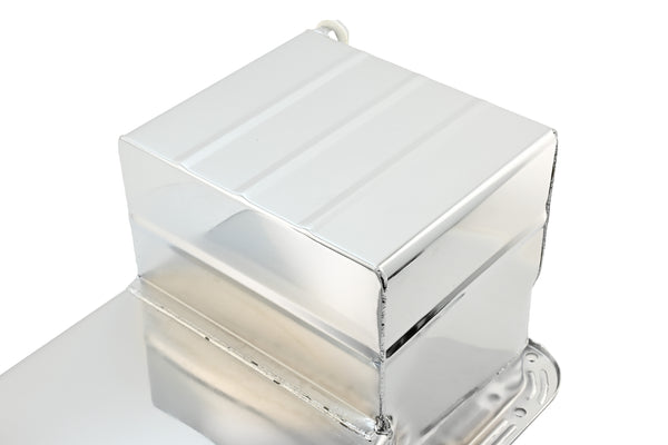 Ford Mustang 351W Racing Oil Pan 1979–1993 Dual Sump 7‑Qt - Chrome