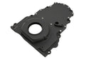 ALUMINUM CHEVY LS TWO PIECE TIMING CHAIN COVER W CAM SENSOR HOLE - BLACK