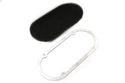 Aluminum Hilborn-Style Scoop – Single or Dual Quad – Finned – Black with Polished Fins