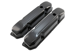 1958-88 MOPAR BIG BLOCK 383-426-440 STEEL WEDGE VALVE COVERS - BLACK