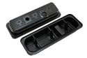 1985-93 CHEVY-GMC 4.3L V6 CENTER BOLT STEEL VALVE COVERS W- BOLTS - BLACK