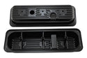 1985-93 CHEVY-GMC 4.3L V6 CENTER BOLT STEEL VALVE COVERS W- BOLTS - BLACK