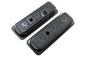1985-93 CHEVY-GMC 4.3L V6 CENTER BOLT STEEL VALVE COVERS W- BOLTS - BLACK