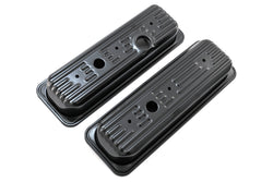 1985-93 CHEVY-GMC 4.3L V6 CENTER BOLT STEEL VALVE COVERS W- BOLTS - BLACK