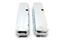 Steel Tall Valve Covers Fits 1965–95 Chevy BB 396‑427‑454‑502 – 1 Hole – Chrome