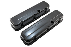 Steel Tall Valve Covers Fits 1965–95 Chevy BB 396‑427‑454‑502 – 1 Hole – Black