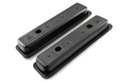 Steel Valve Covers Fits 1987–2000 Chevy/GMC 5.0L & 5.7L SBC Black Ball Milled Center Bolt