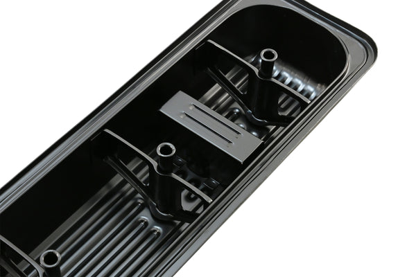 Steel Valve Covers Fits 1987–2000 Chevy/GMC 5.0L & 5.7L SBC Black Ball Milled Center Bolt